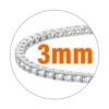 3mm argento