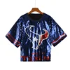 Blue Short shirt (length: 22.8", bust: 45.2")