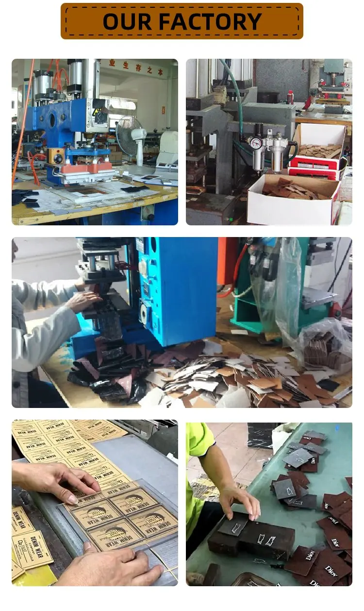 Personalized Embossed Leather Patch Wholesale Custom Leather Patch For