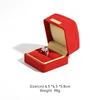 Boîte à bagues rouge