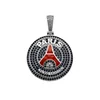 Argento-Parigi Saint-Germain-consegna predefinita catena intrecciata da 24 pollici