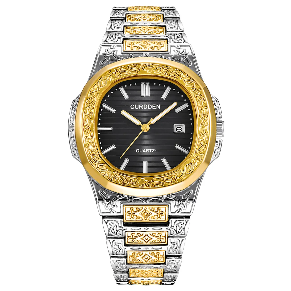 curdden retro luxury golden watch for Alibaba