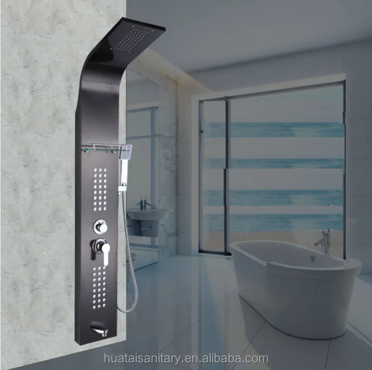 Bath Room Digital Generator Seven Colors Computer Termothatic Control Led Shower Panel