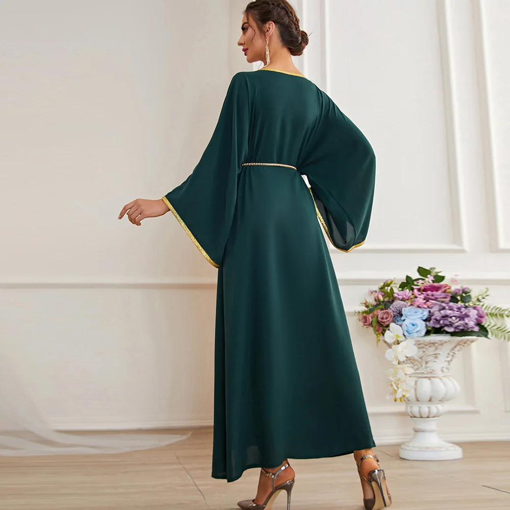 Shop Elegant Dark Green Women's Italian Dresses for Muslim Party