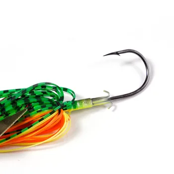 CHEERY 6 Colors Chatterbait Blade Jig Lures Noise Vibration Swim Jig Anti Hang up Fishing Bait for Lake River Sea Bass Walleye – Metal Jig – view 4