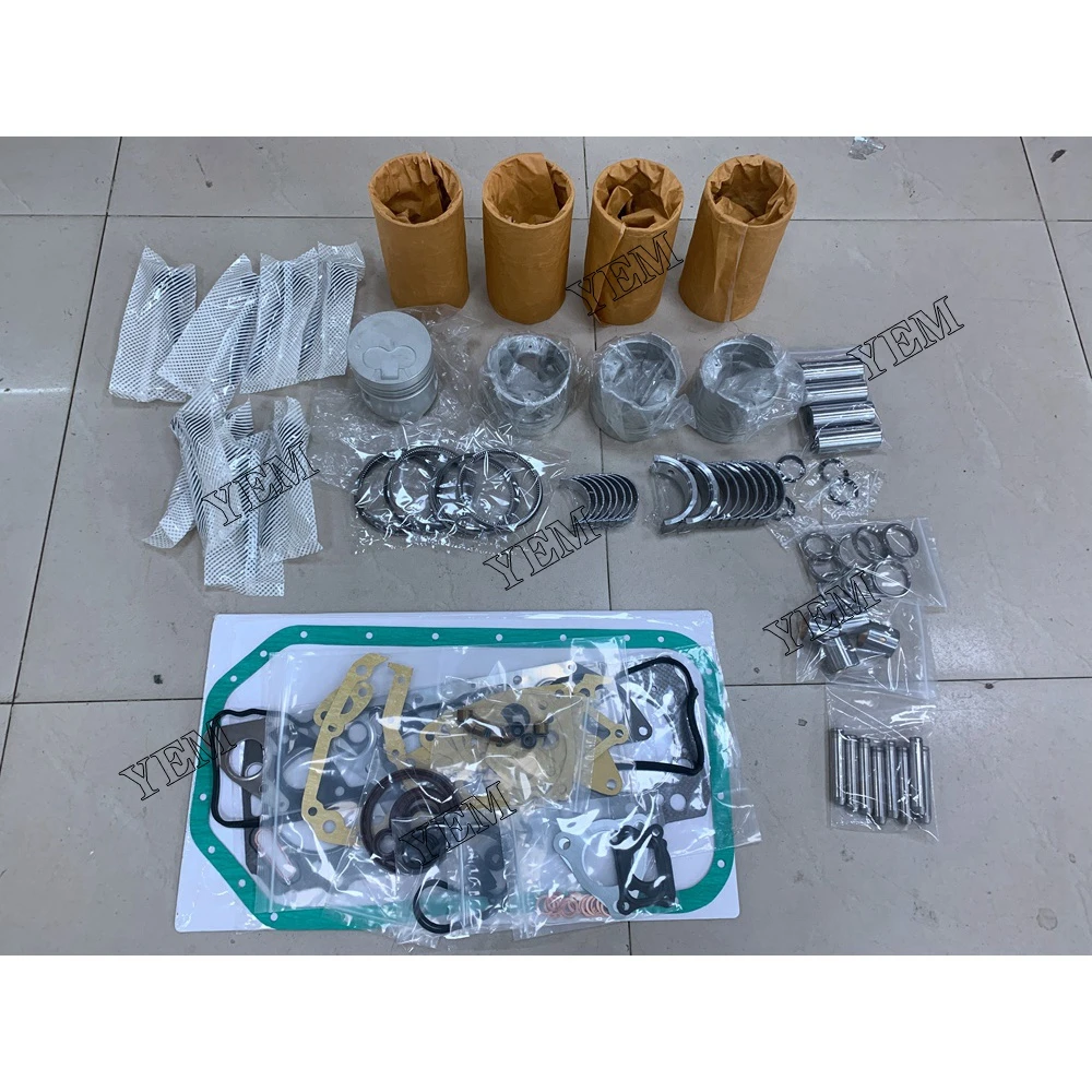 D4BH Overhaul Kit With Cylinder Gaskets Set Piston Rings Liner Bearing Valves for Mitsubishi