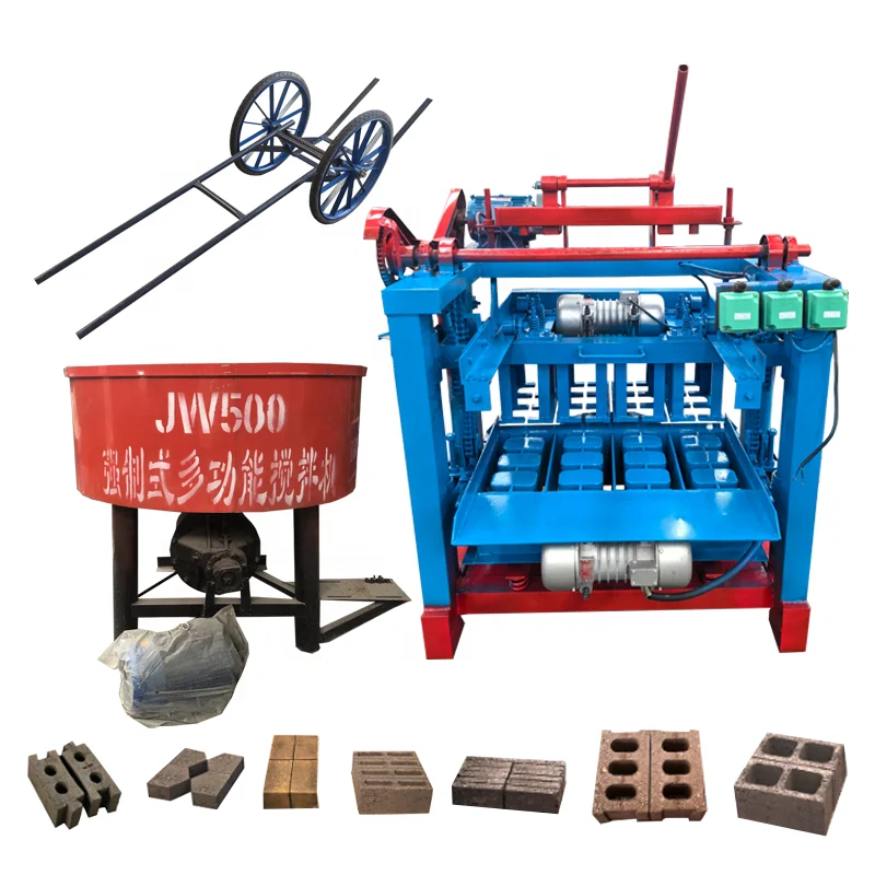 QGM QT10 Automatic Pav Brick Making Machine MB 300 with Engine Core Component for Concrete Manufacturing Plant