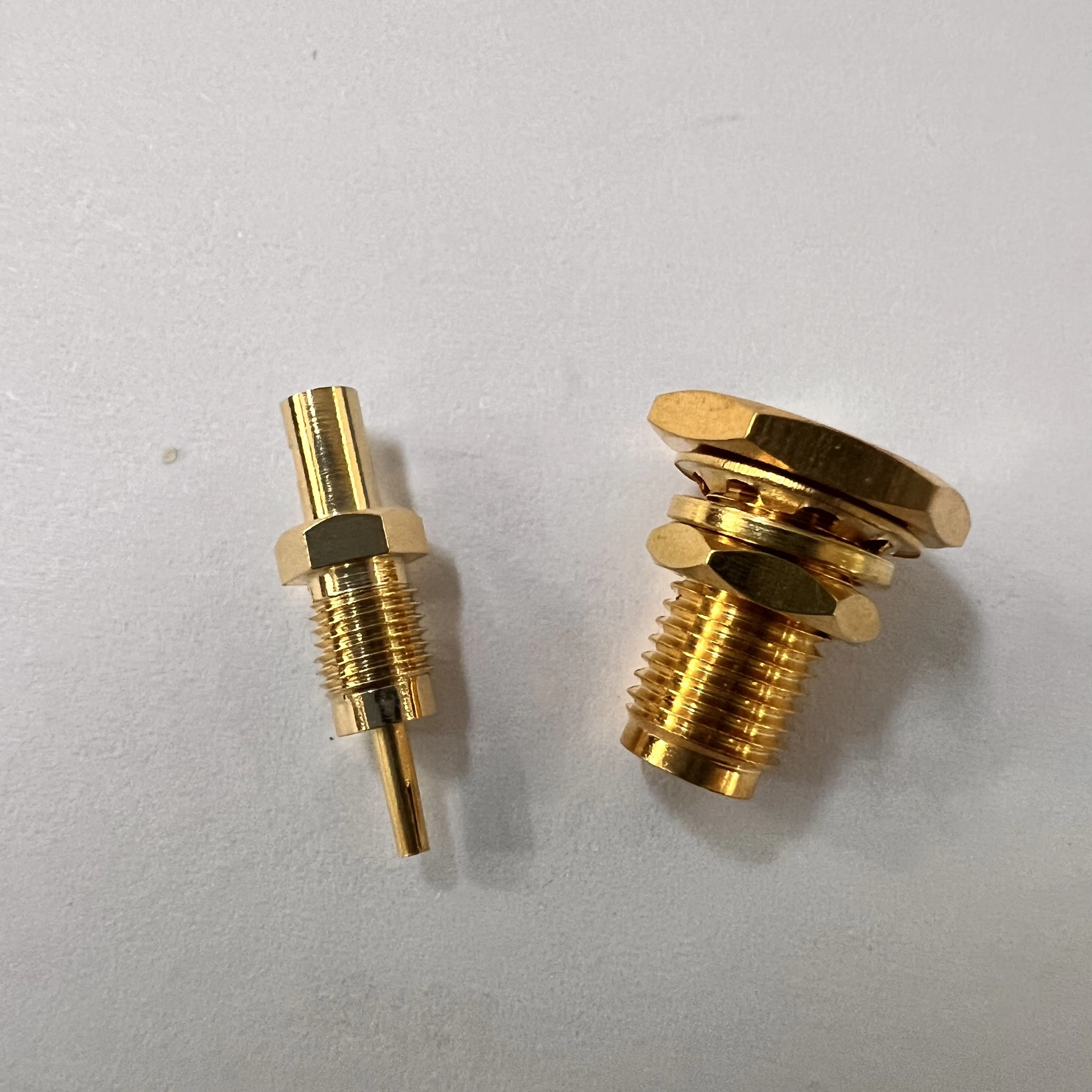 product accept custom design sma ky178 connector waterproof all brass female sma connector with thread-2