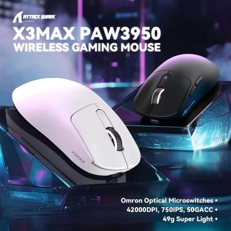 Attack Shark X3 Max - Esports Rechargeable Gaming Mouse