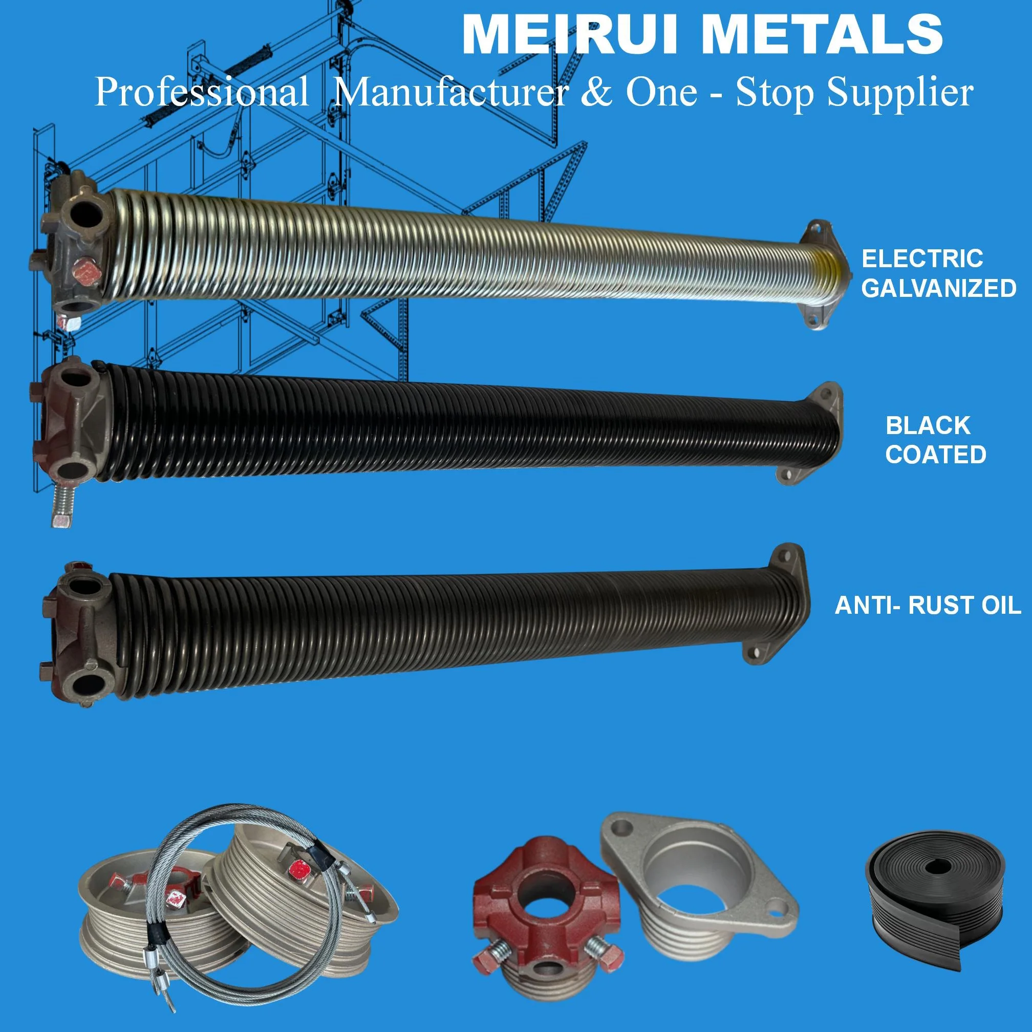 Meirui Popular Roller Shutter Door parts and garage door Product Show