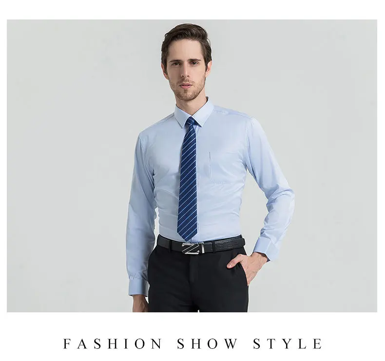 Hersteller Großhandel Custom New Blank Shirt Herren Langarm Slim Business Formal Wear Professional Plus Size679_voghion.com