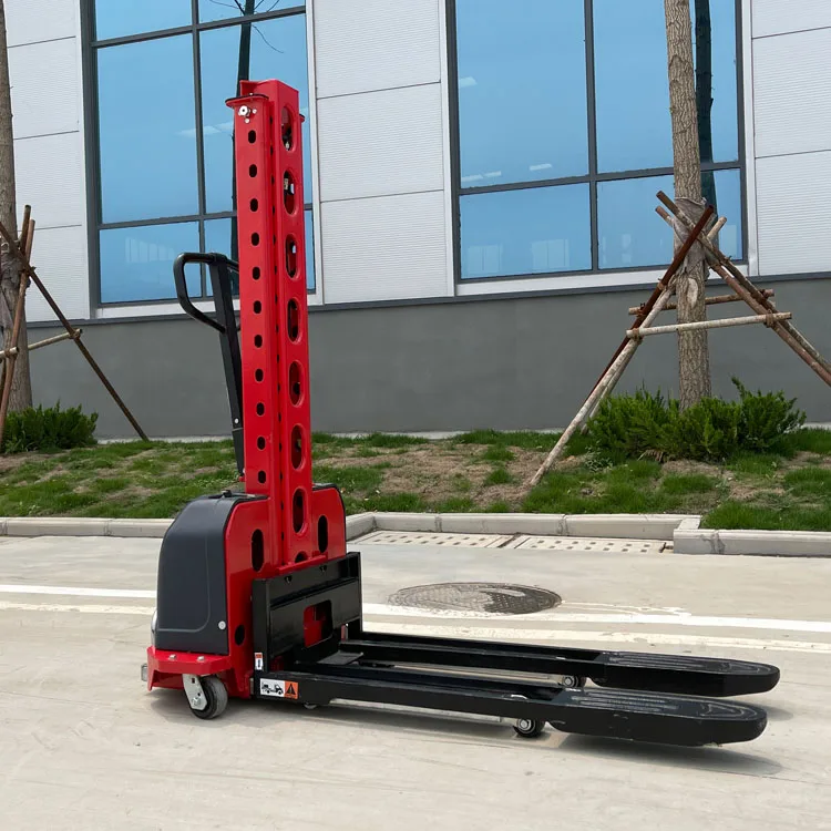 Self Loading Stacker 500kg 700kg 1 Ton Electric Pallet Truck Hydraulic Lifter Portable Electric Stacker for Car