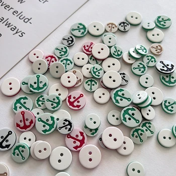 Environmental protection children's buttons, custom 2 hole round resin buckle