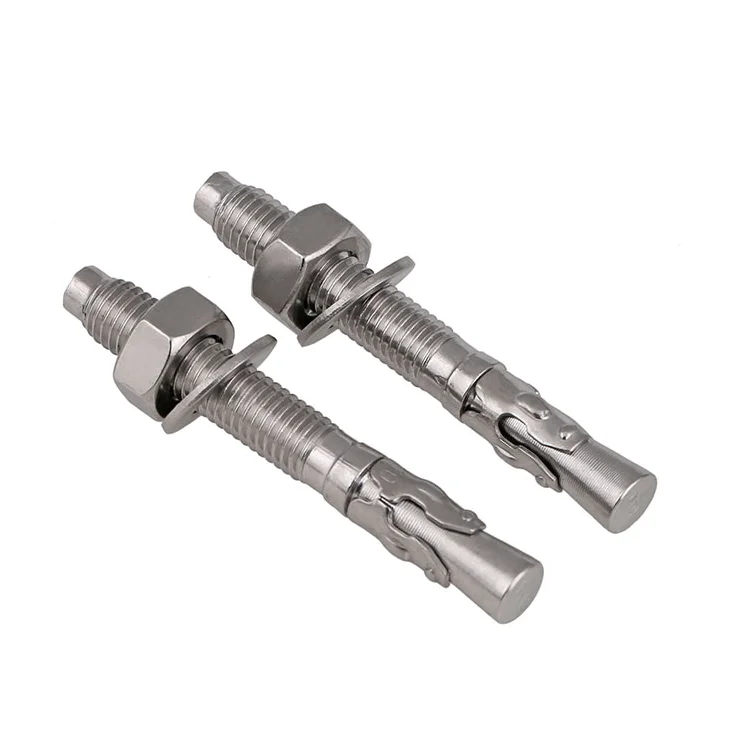 SS316 Through M10 M12 M14 120MM High Performance Stainless Steel 304 316 Expansion Wedge Anchor Bolt