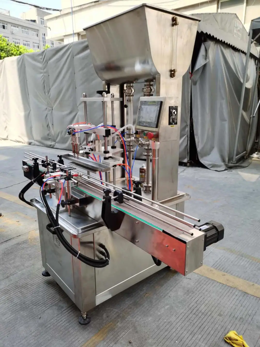 UBL Full Automatic Jam Tube 4/6 Heads automat liquid fill price cone filling machine