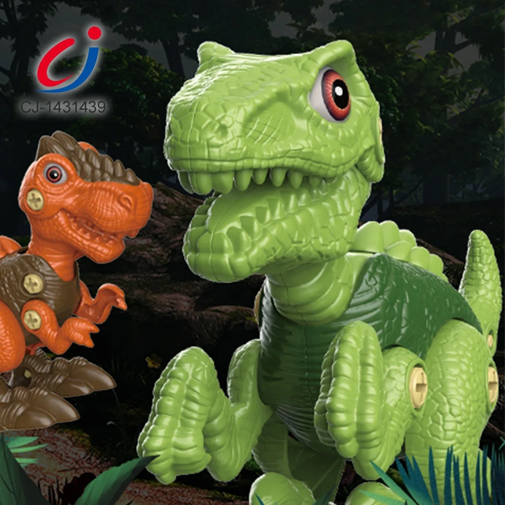 Новые DIY строительные игрушки динозавров самые популярные для детей пластиковые разборные животные