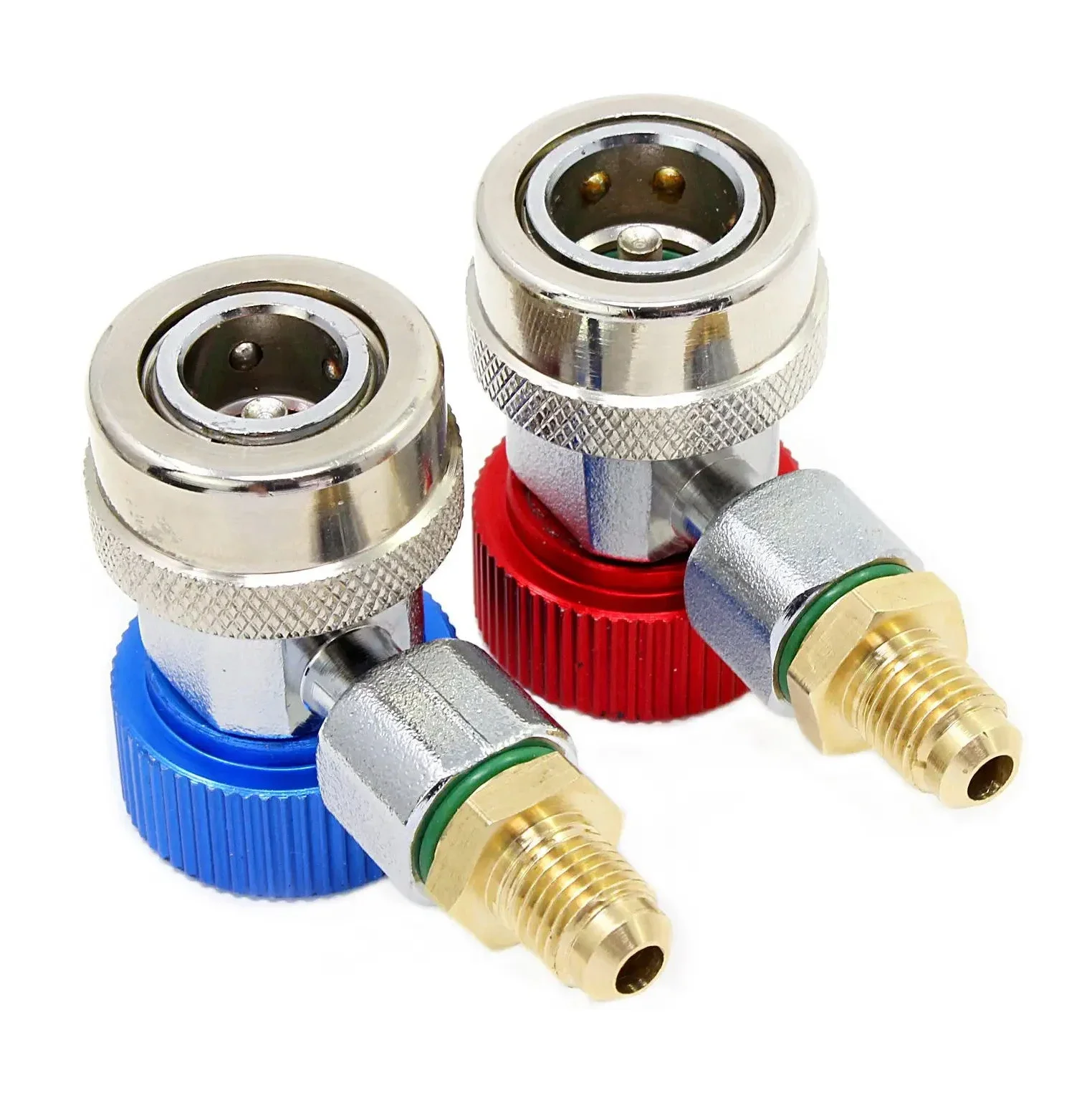 Pro AC R134a QC15 Quick Connect Adapter Coupler – 1/4″ Male X 1/2″ Acme, For Car A/C Systems