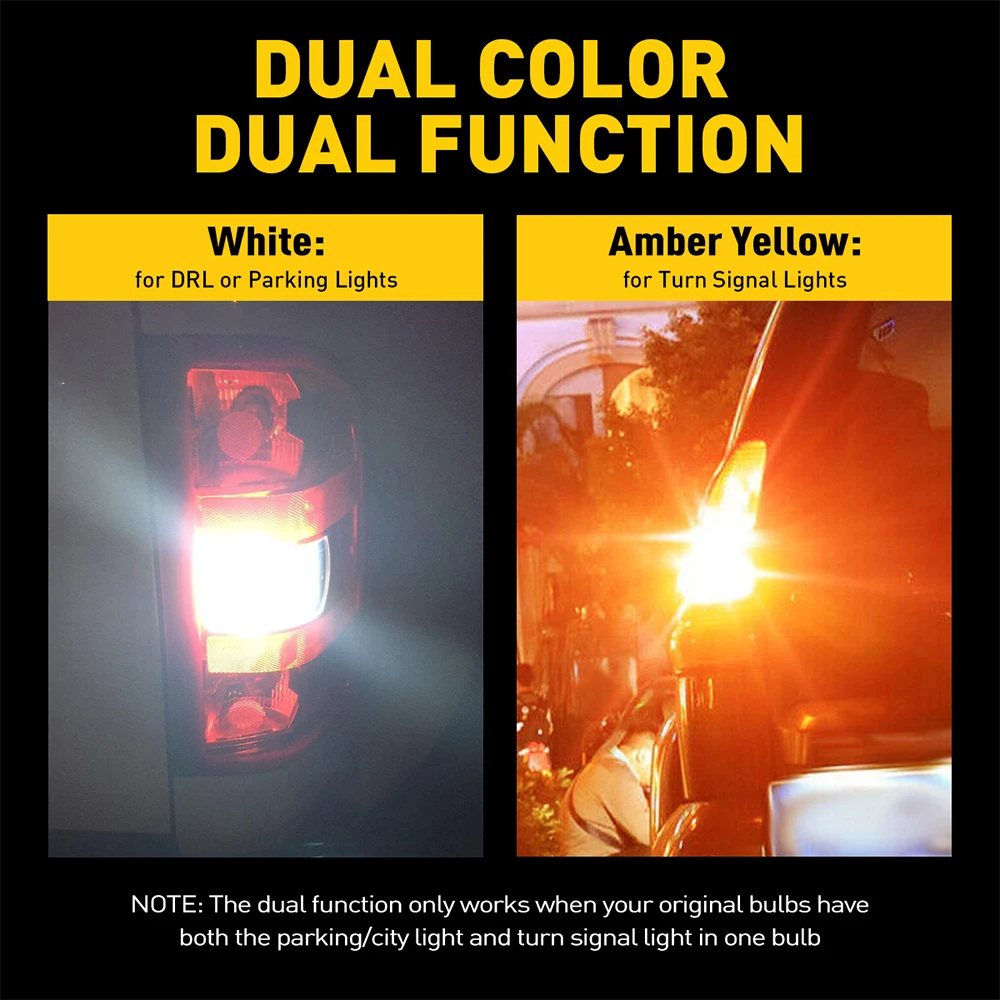 3157 Switchback Amber/White LED Bulb (2 pcs) – Elohay Shop 3157 Switchback Amber/White LED Bulb (2 pcs) – Elohay Shop