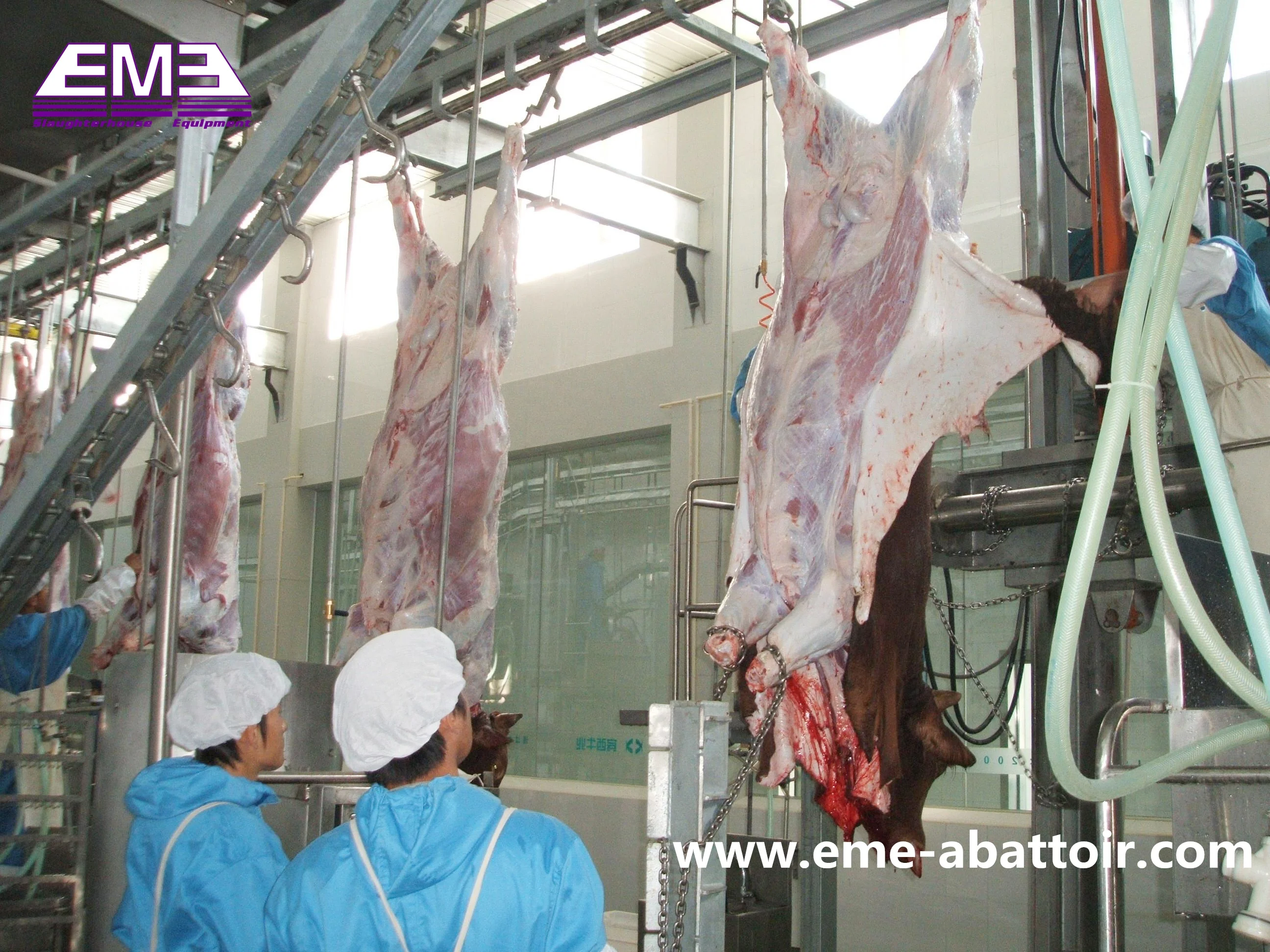 Butchery EquipmentCattle Carcass Hydraulic Transfer Hoist Bull Abattoir Bovine Machine Halal