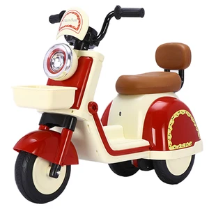 Children's Electric Motorcycle Tricycle Boys and Girls Baby Battery Car Children Can Sit People New Toy Car