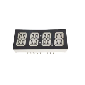 small led quad alphanumeric 14 segment display white