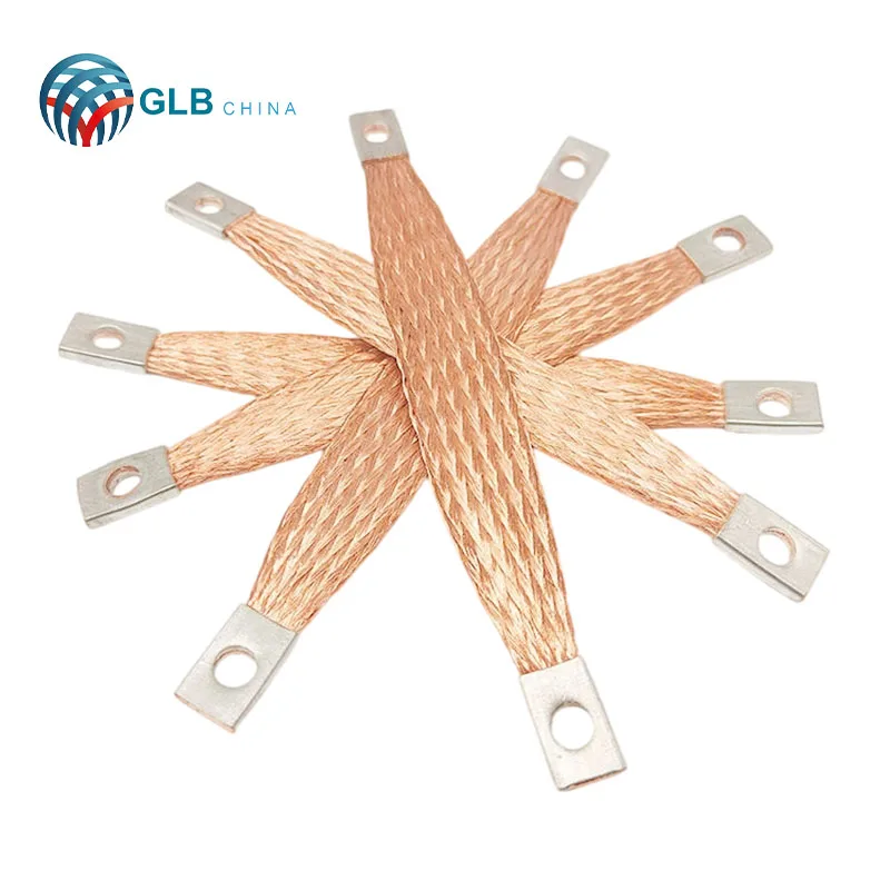High Quality Pure Copper Flexible Ground Strap Braided Copper Thermal Busbar for Electrical Hardware Supplier