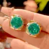 Boucles d'oreilles Para vert