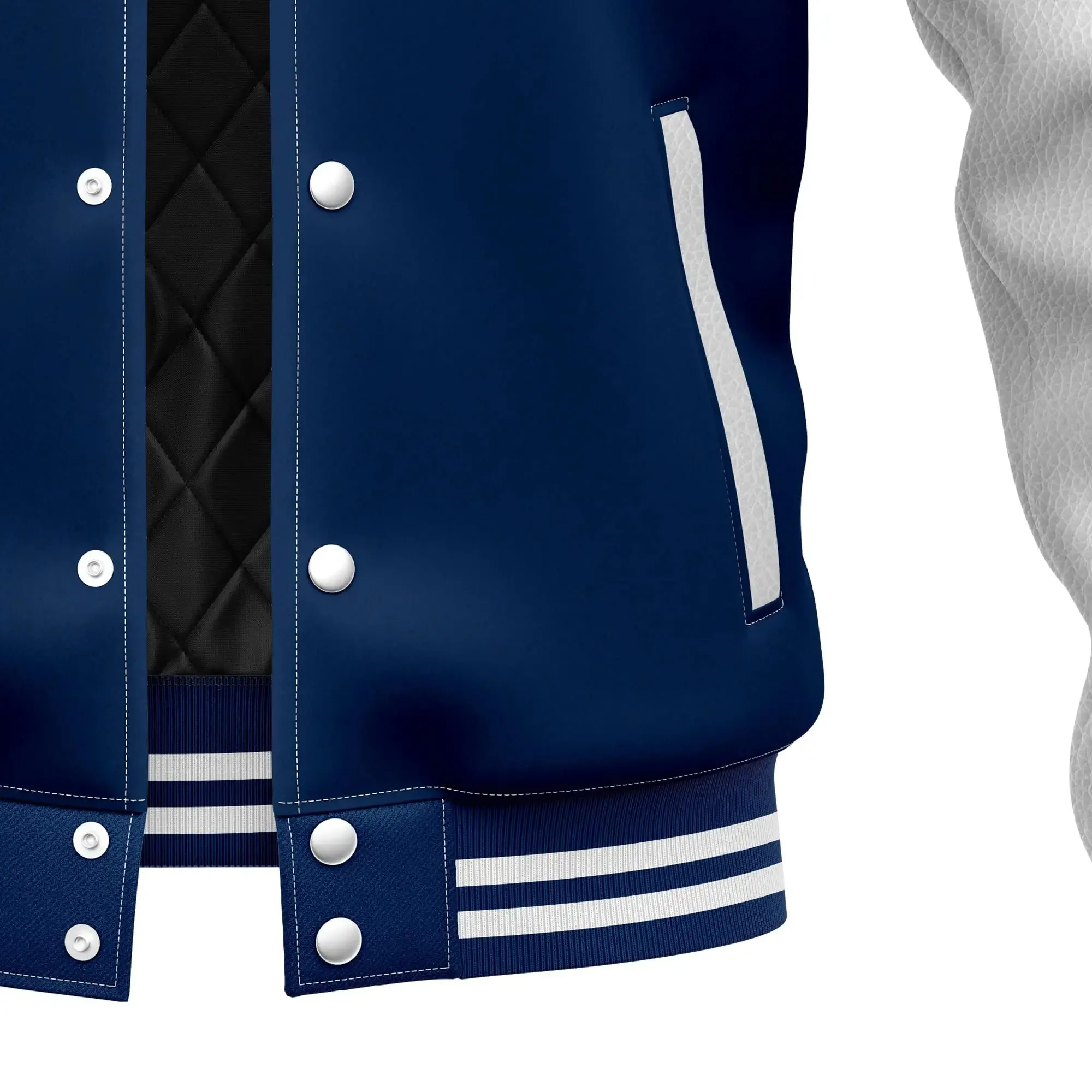 Custom Men's Lightweight Bomber Causal Varsity Flight Windbreaker Track Jacket_voghion.com