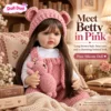 Betty Brown Hair Pink Bear Hat