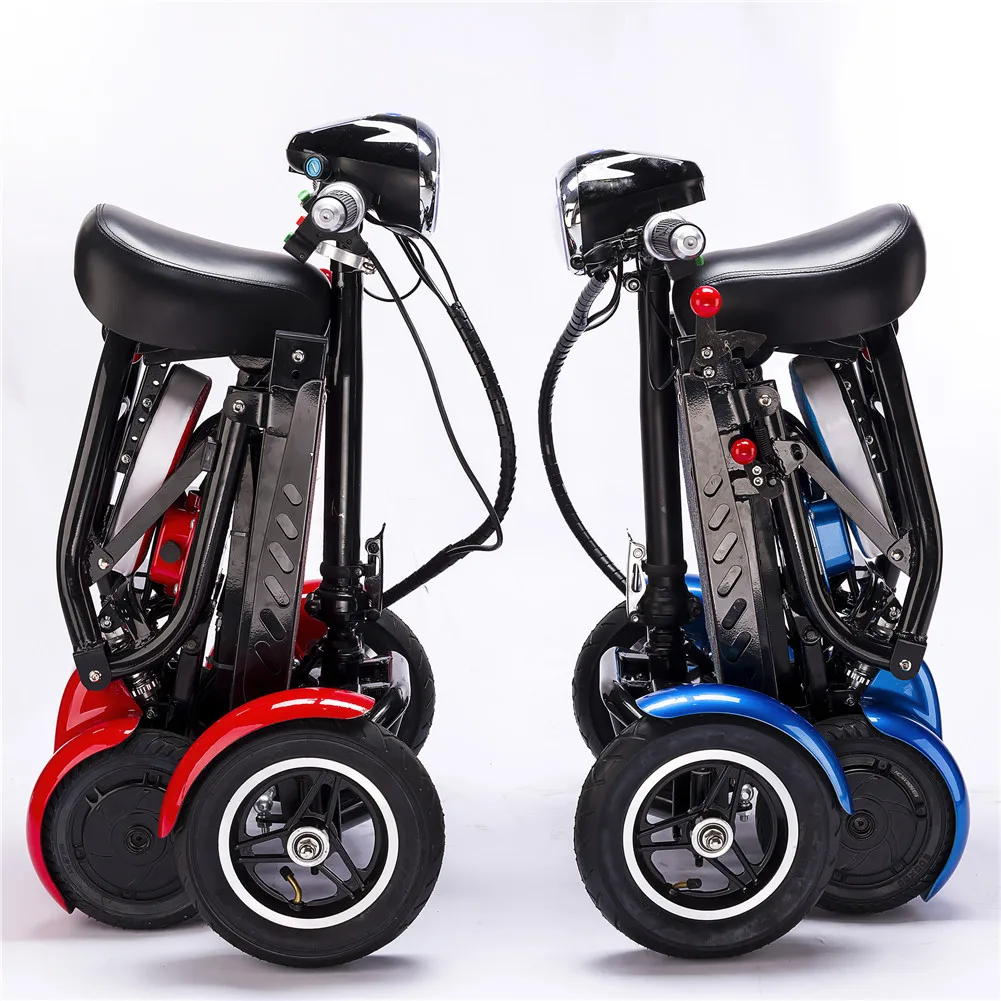 
enhance foldable perfect travel transformer 4 wheel electric folding mobility scooter convenient for elderly travel 