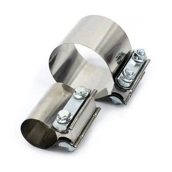 Collier D'Échappement Fydun 1,4 Pouces Acier Inoxydable - Joint Bande Manchon Double Pince Universel
