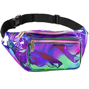 Women's Fashionable Large Capacity Waist Bag with Zipper Closure Custom Logo Hand-Free Waterproof Sling for Running & Travel