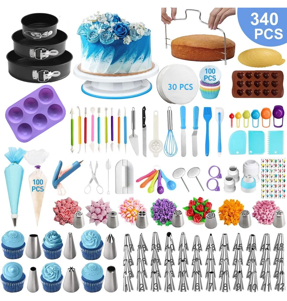 Buy AMFIN Cupcake Toppings Cake Topper Cake Toppers Decorating Items Cake  Decoration Toppers Online at Best Prices in India - JioMart.