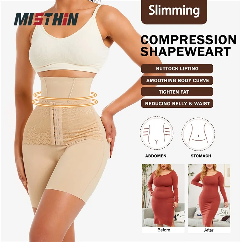 Custom Full Corset Hip Panty Underwear Women Waist Trainer Body Butt Lifter Tummy Control Shaper Bodysuit Shapewear for Women
