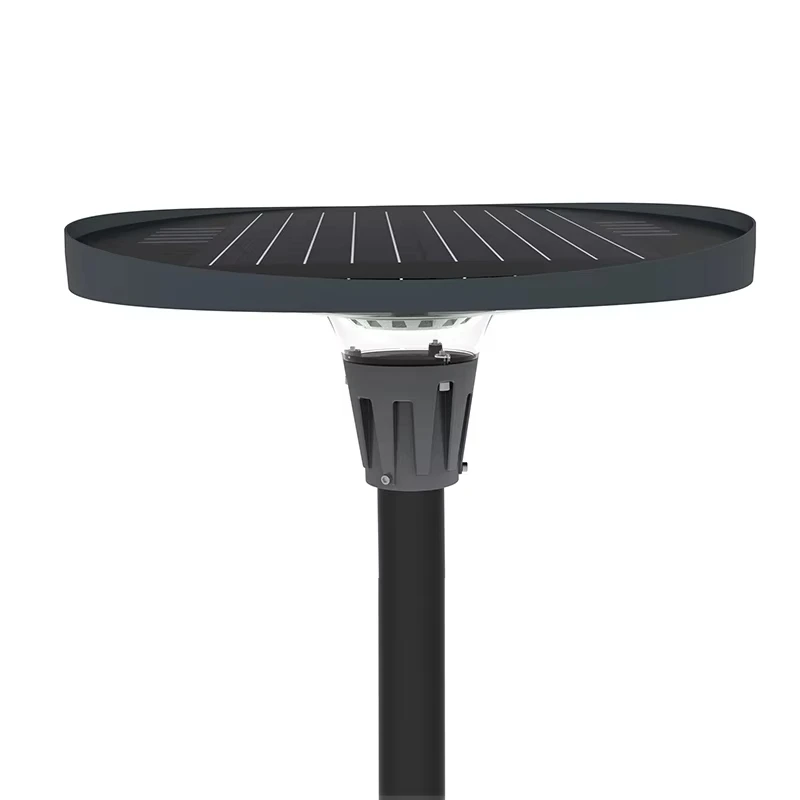 product ufo shape round die casting aluminum led solar street garden light with rgb white warm white-39