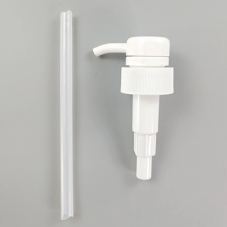 410 size hot selling wholesale plastic 4cc lotion pump in white color with 150mm tube-67