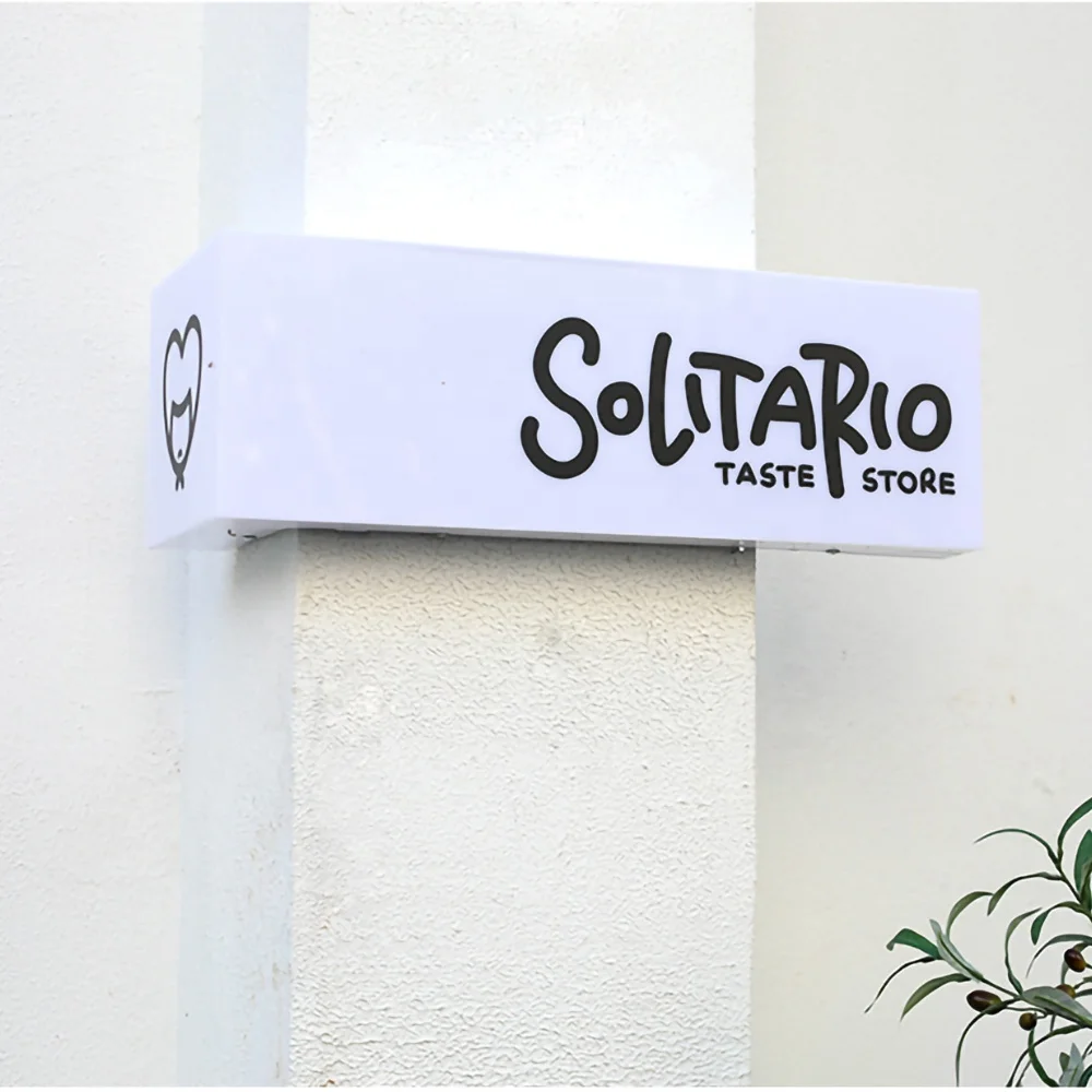 CARREY Customized Led Light Box Signage Box Signs Outdoor Coffee Shop Bookstore Indoor L-Shaped Advertising Acrylic Light Box