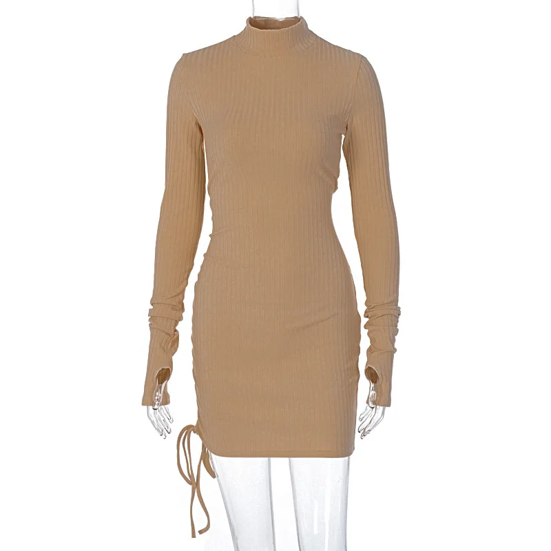 Sexy Bodycon Turtleneck Long Sleeve 