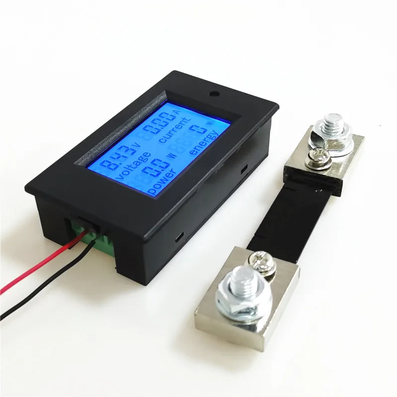 100A DC Digital LCD Power Panel Meter Monitor Power Energy Voltmeter Ammeter 