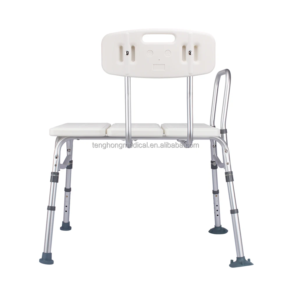 Medical Bath Tub Transfer Bench and Shower Chair with Adjustable Seat Height for Seniors and Handicapped