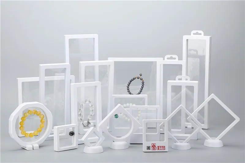 Прозрачный чехол для хранения упаковочная витрина прозрачная мембрана плавающая рамка 3d подвеска ювелирный дисплей рамка