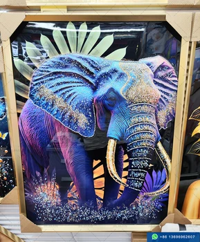 Nordic Black White Giraffe Elephant Zebra Lion Print Wall Art