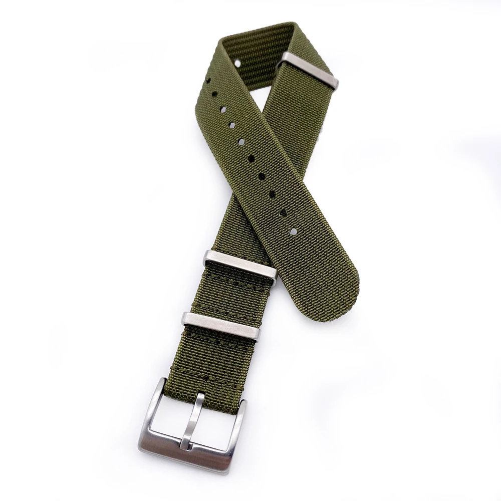 Custom Wholesale Single Pass Nylon Watch Band 18mm 19mm 20mm 21mm 22mm