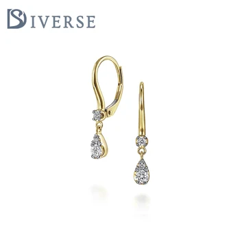Shining Choice S925 Silver Sparkling Earrings Zircon Stone Women's Date or Wedding Gorgeous Versatile Earrings