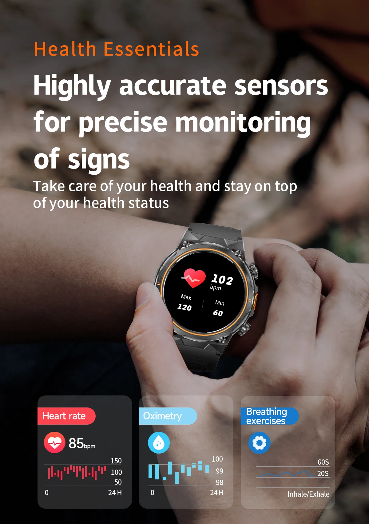 AK81 Outdoor Smartwatch with Flashlight 1.46Inch BT Call Health Monitoring Waterproof Men Sports Relojes Smart Watch 2025