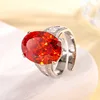 Anillo nido de pájaro corte naranja