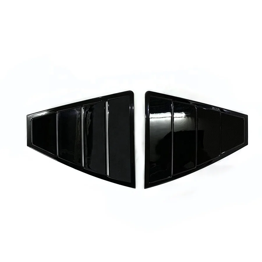 For Hyundai Elantra 2017-2020 Car Rear Window Shutter Cover Black Trim Strip Window Louver Vent Trim 2019 2018 2019