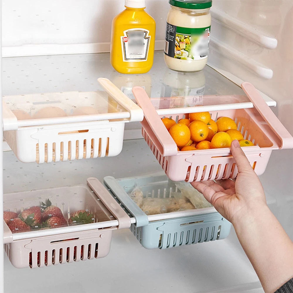 Box Storage Food Refrigerator Container Kitchen Organizer Fridge Plastic Drawer 