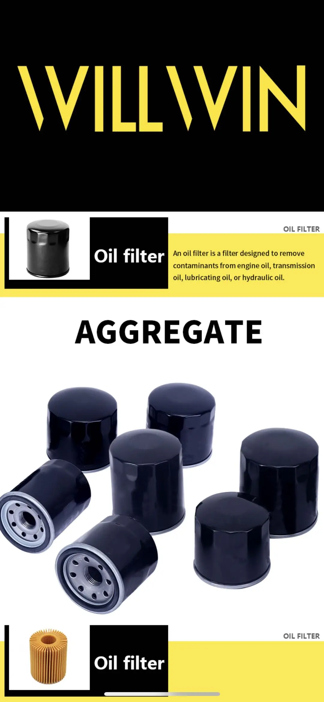 In Stock Best Selling Engine Factory Direct Wholesale Oil Filter 15601