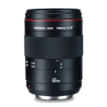 YONGNUO YN60mm F2 Manual Focus Macro Lens for 6D 5D4 5D3 5D2 700D 600D 550D 1100D 1200D T3i T5 T5i DSLR Camera